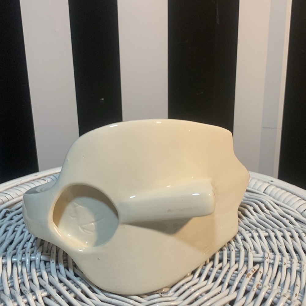 Vintage 1982 80s Retro Swan Figurine with Floral Design Soap Dish / Shelf Decor - Picture 14 of 17